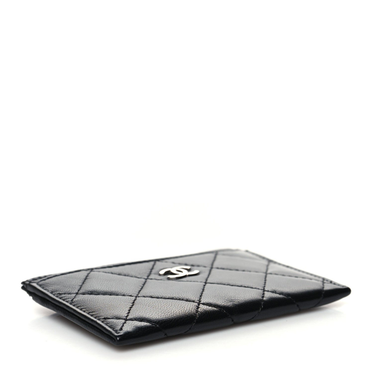 Chanel Lambskin Quilted Card Holder Black 4 of 9
