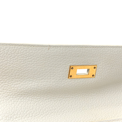 Hermes Taurillon Clemence Kelly Retourne 32 White 10 of 22