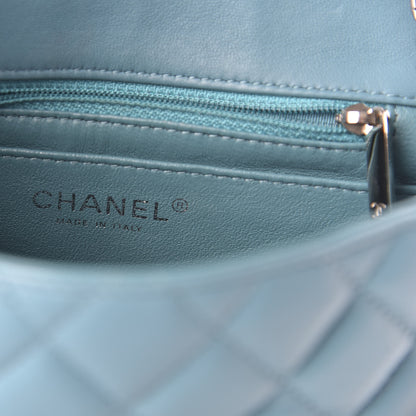 Chanel Lambskin Quilted Mini Square Flap Blue 8 of 10