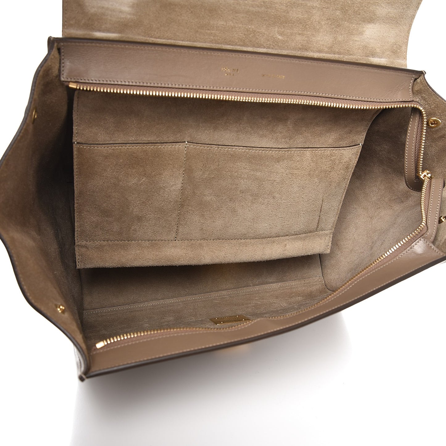 Smooth Calfskin Medium Trapeze Taupe