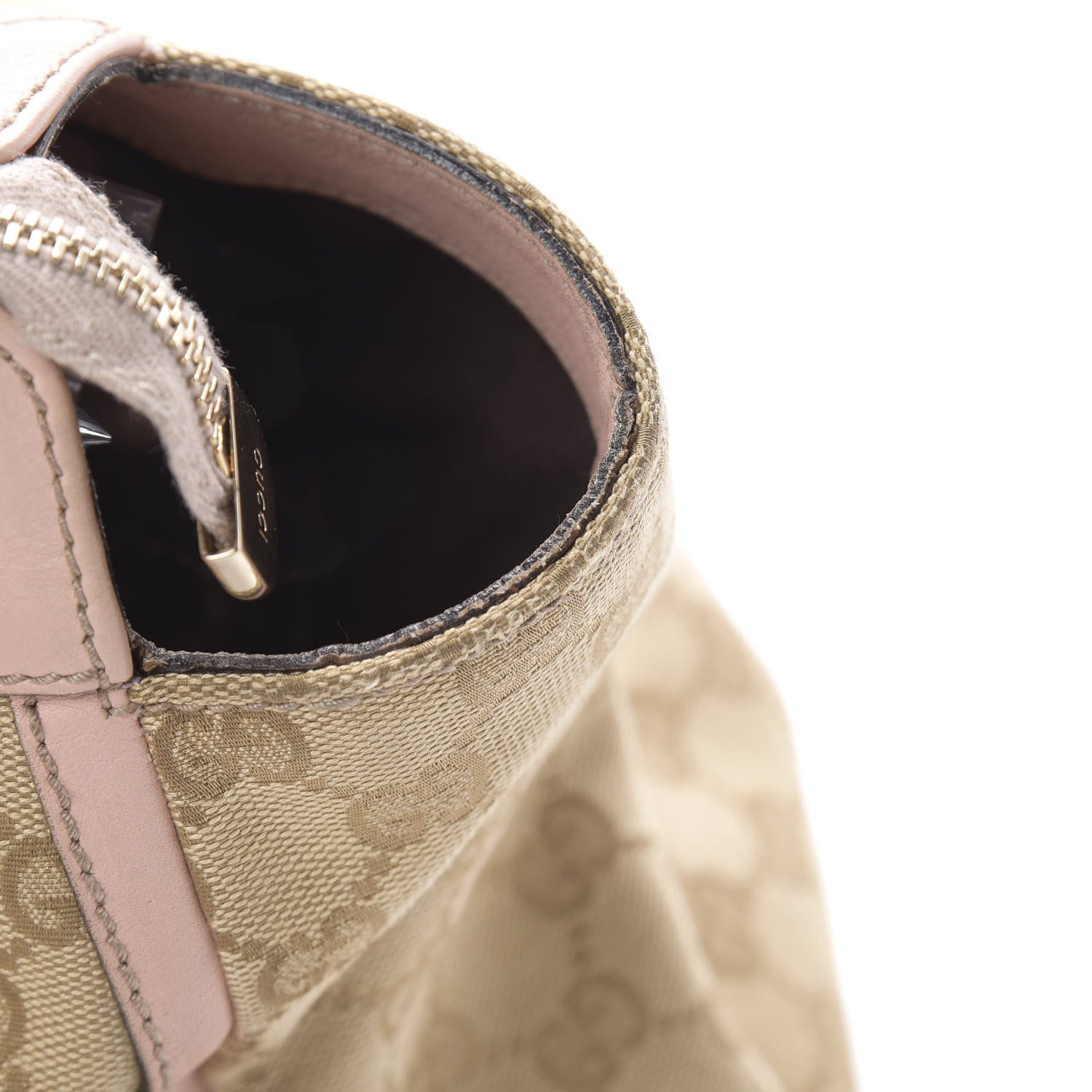 Gucci Monogram D Gold Ring Tote Pink 16 of 17