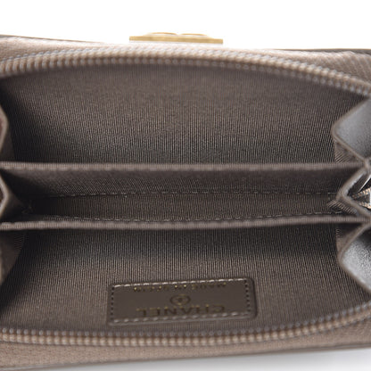 Chanel Calfskin Quilted Boy Zip Around Coin Purse Wallet Khaki 13 of 16