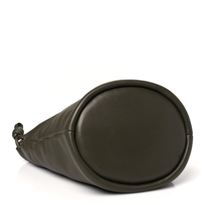 Loewe Mellow Nappa Lambskin Flamenco Bucket Bag Dark Khaki Green 4 of 9