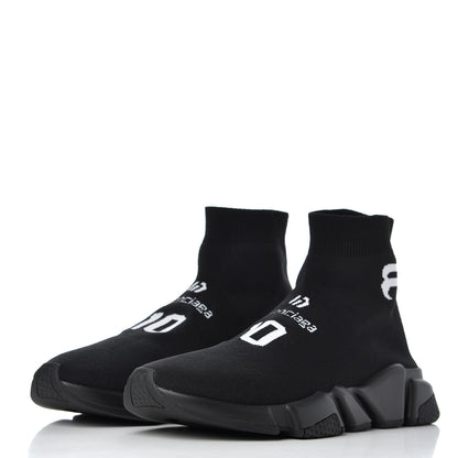 Balenciaga Neoprene Knit Soccer Mens Speed Sneakers 41 Black 3 of 9