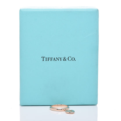 Tiffany 18K Rose Gold Heart Lock Charm Ring 50 5.25 5 of 5