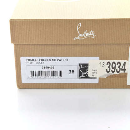 Christian Louboutin Patent Pigalle Follies 100 Pumps 38 Dolly 10 of 10
