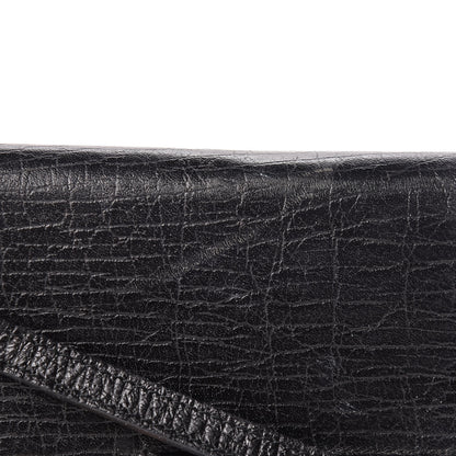 Gucci Textured Calfskin Bamboo Bar Clutch Black 15 of 15
