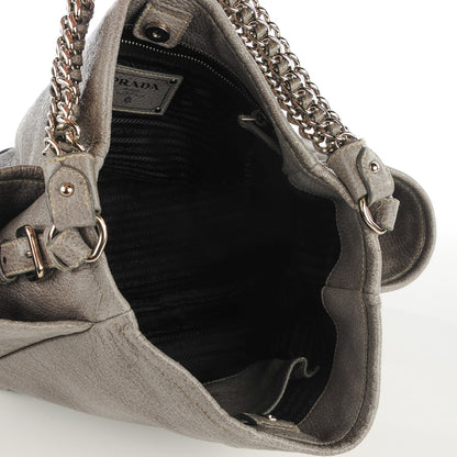 Prada Cervo Lux Chain Shoulder Bag Astro 8 of 8