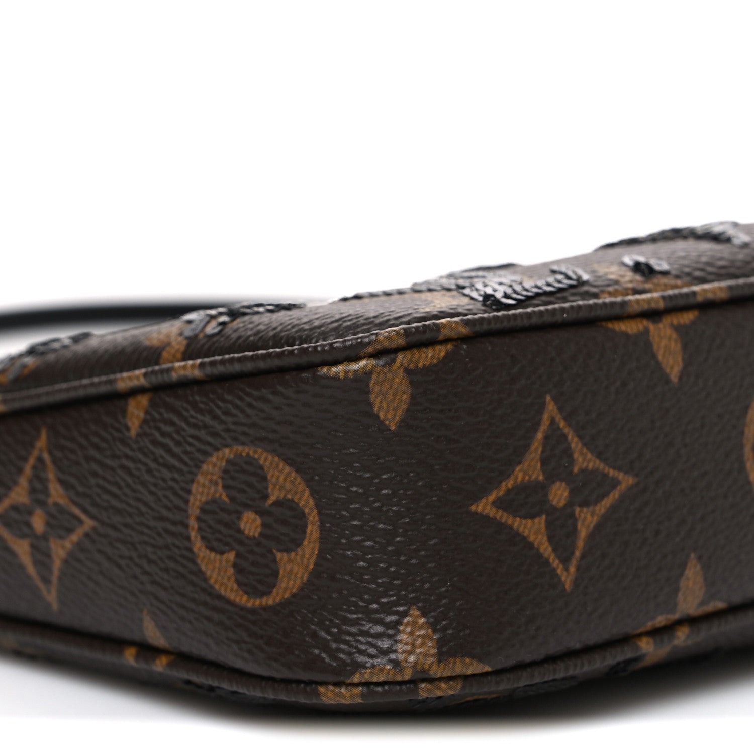 Louis Vuitton Monogram Sequins Pochette Accessories Black 8 of 9