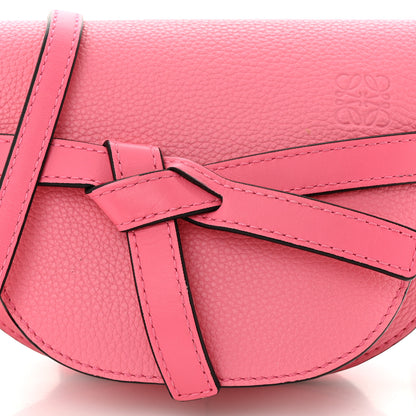 Loewe Grained Calfskin Mini Gate Crossbody Bag Wild Rose 8 of 12