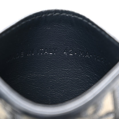 Christian Dior Oblique Calfskin Card Holder Black 7 of 7