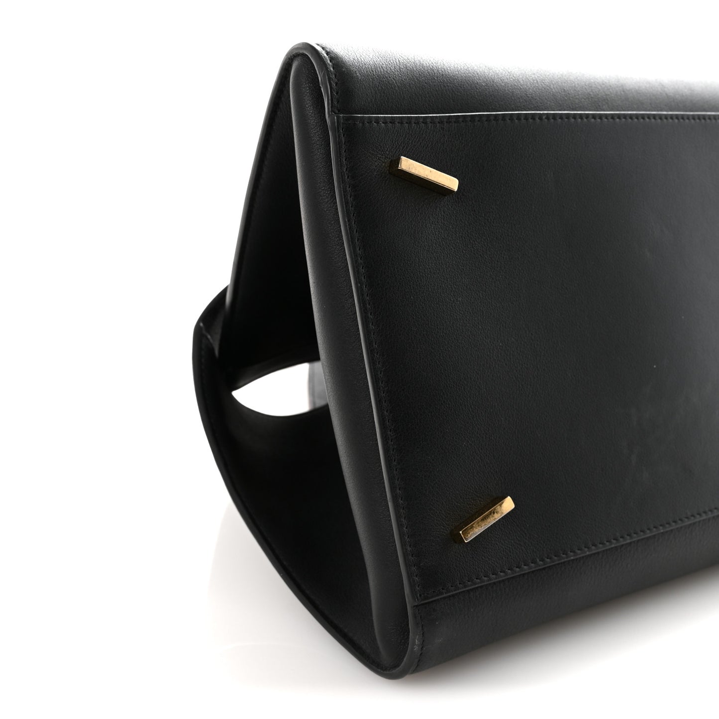 Calfskin Medium Hug Bag Black