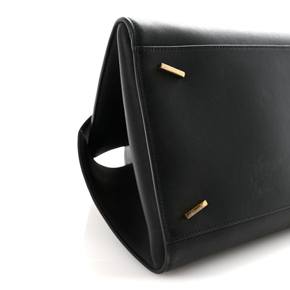 Salvatore Ferragamo Calfskin Medium Hug Bag Black 8 of 9