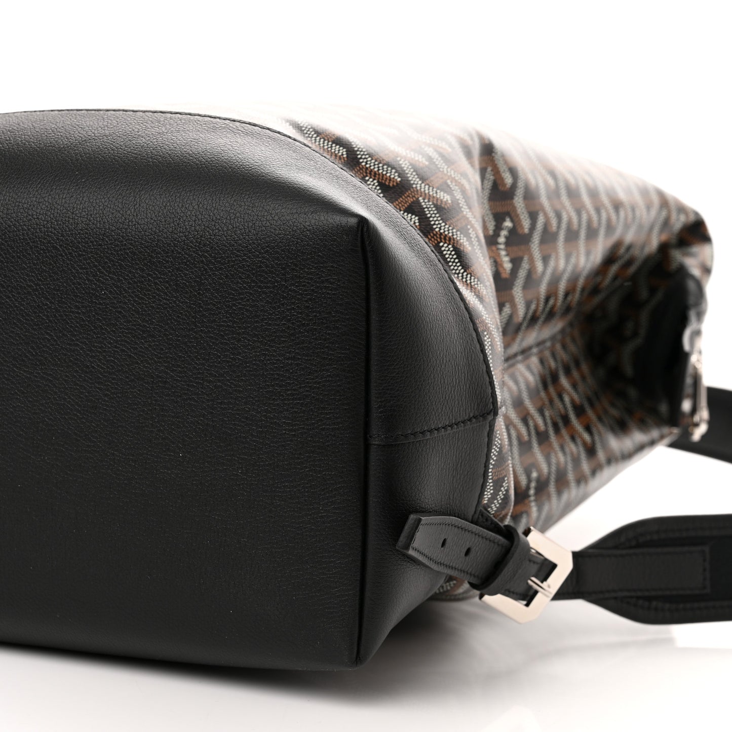 Goyardine Calfskin Cisalpin MM Backpack Black