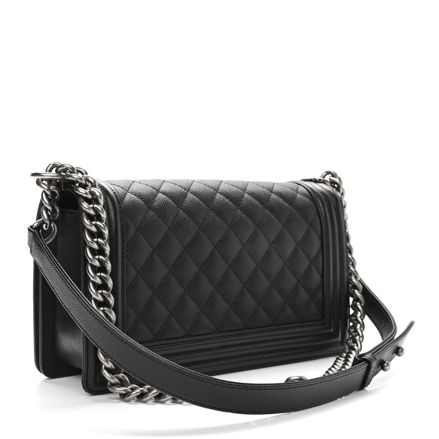 Chanel Caviar Quilted Medium Boy Flap Black 3 of 12
