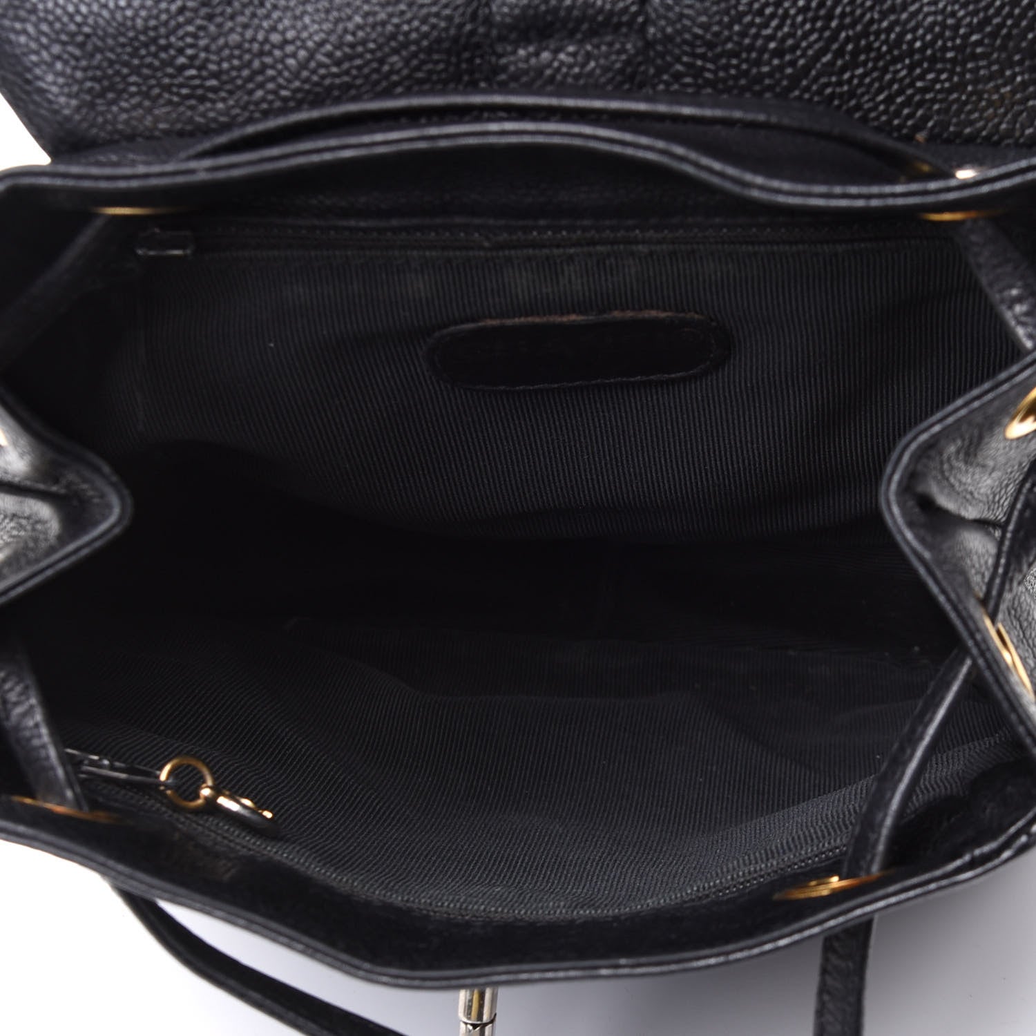 Chanel Caviar CC Backpack Black 4 of 4