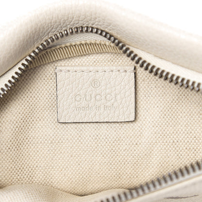 Gucci Grained Calfskin Small Logo Belt Bag White 5 of 10