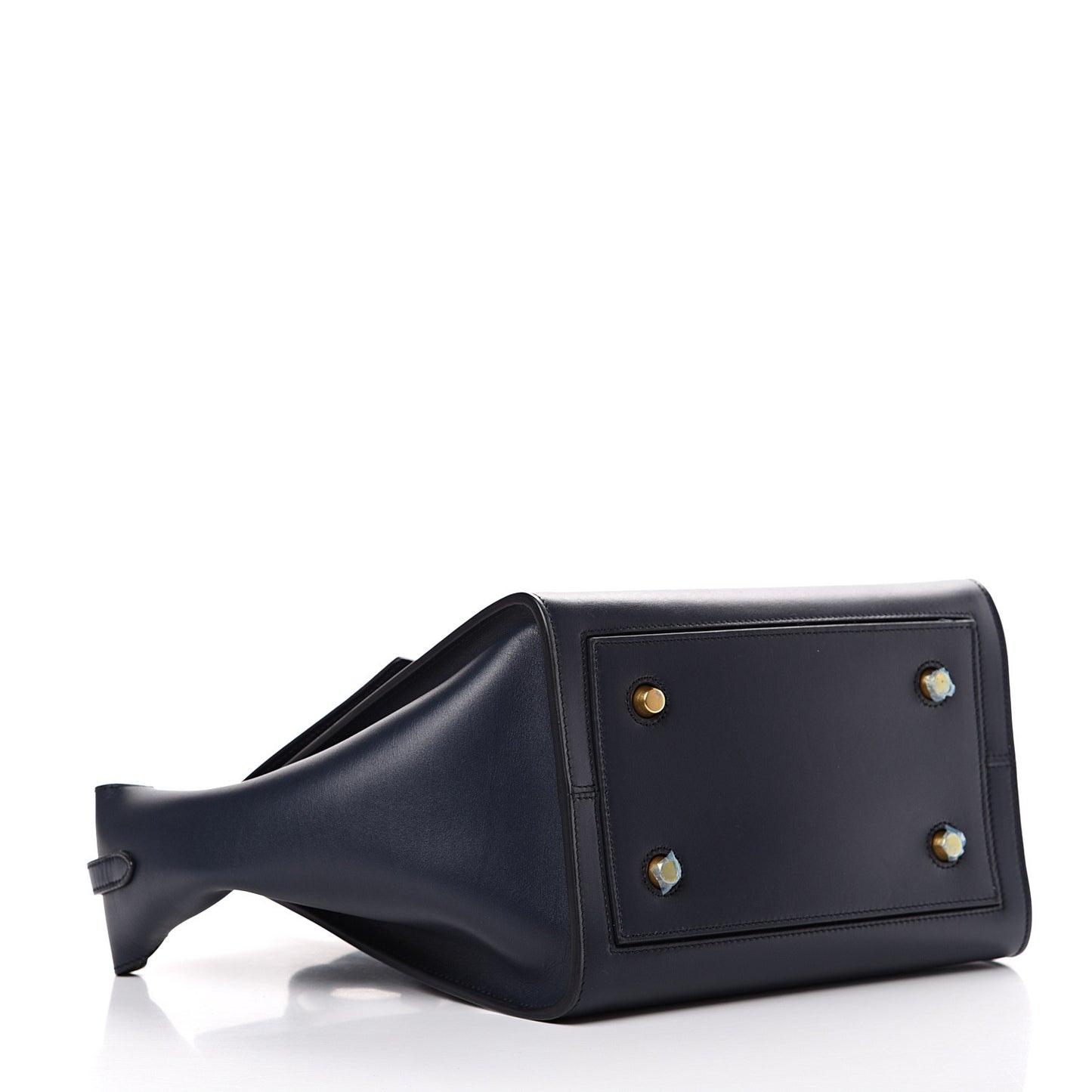 Smooth Calfskin Small Tie Knot Tote Midnight
