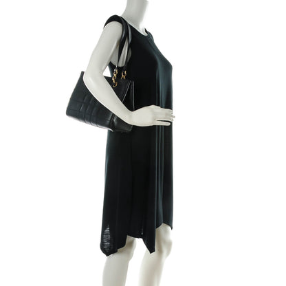 Chanel Caviar Square Stitched Shoulder Bag Black 2 of 7