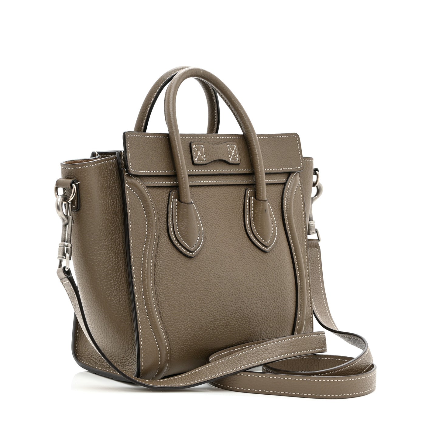 Drummed Calfskin Nano Luggage Souris