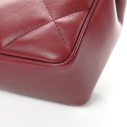 Chanel Lambskin Quilted Easy Carry Flap Burgundy 11 of 14