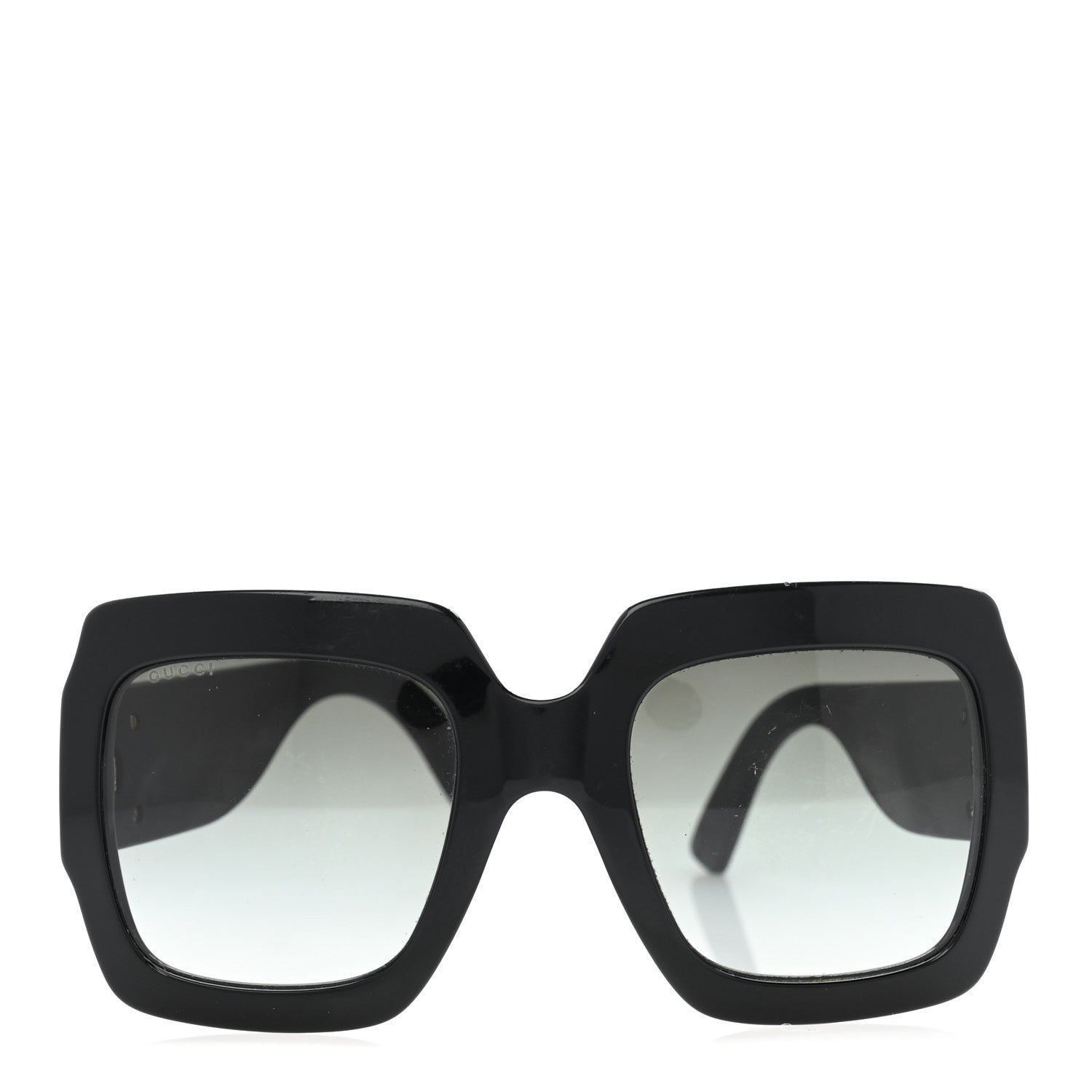 Gucci Square Frame Glitter GG0102S Sunglasses Black 2 of 9
