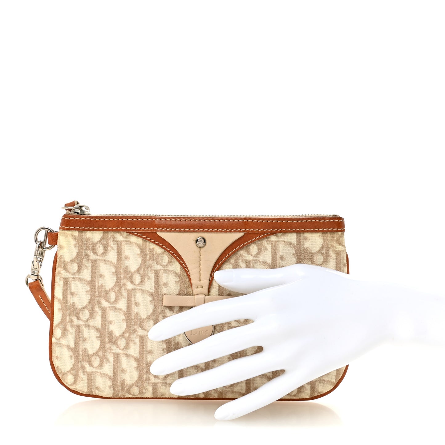 Monogram Trotter Romantique Wristlet Beige