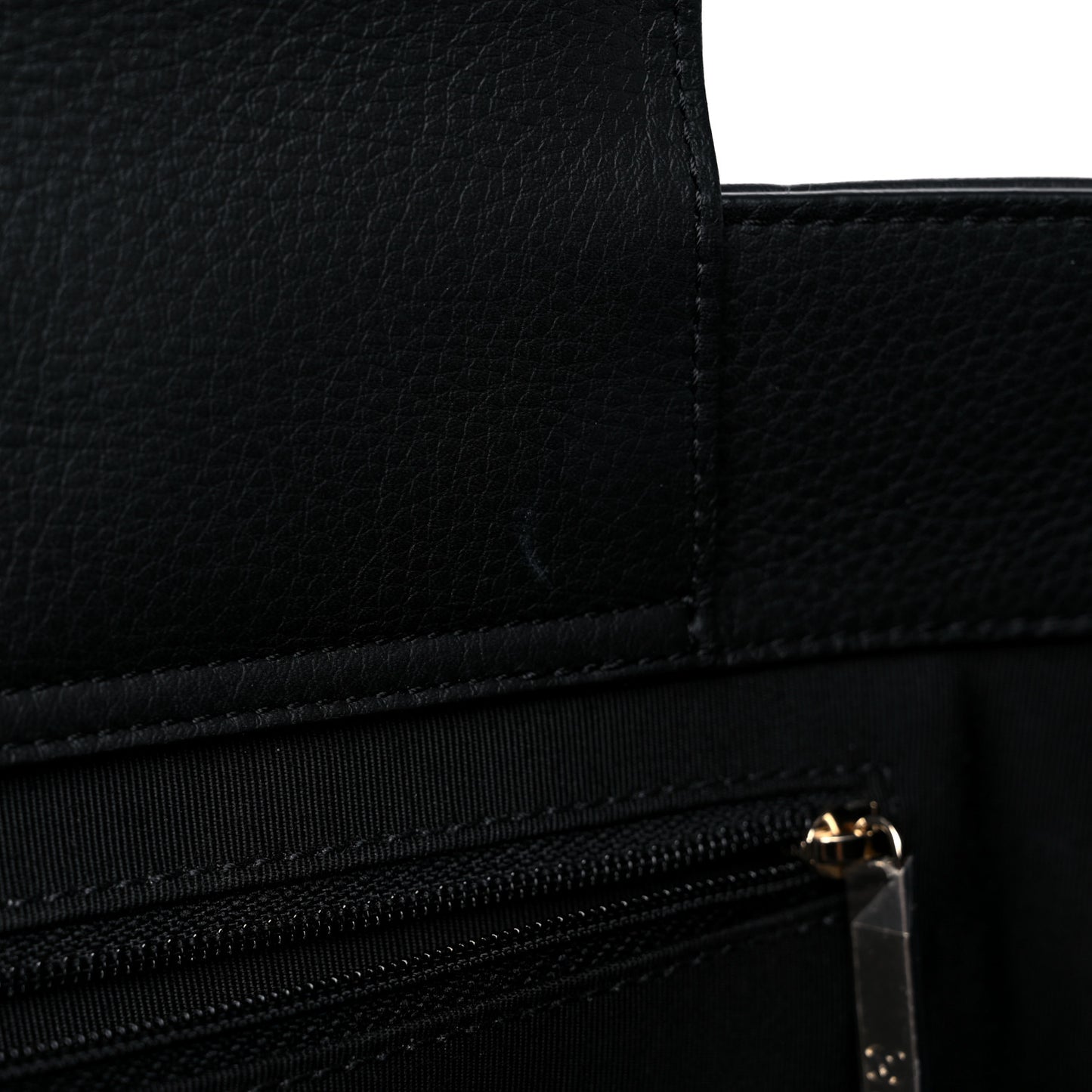 Bullskin Stitched Large Shopping Bag Black