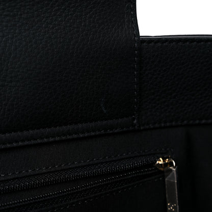 Chanel Bullskin Stitched Large Shopping Bag Black 12 of 13