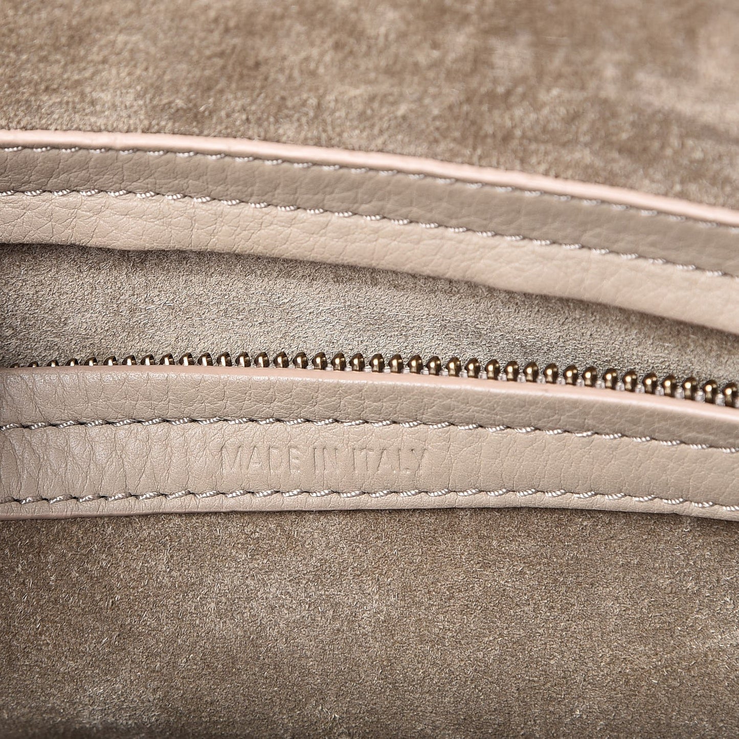 Supple Calfskin Medium Phantom Luggage Beige