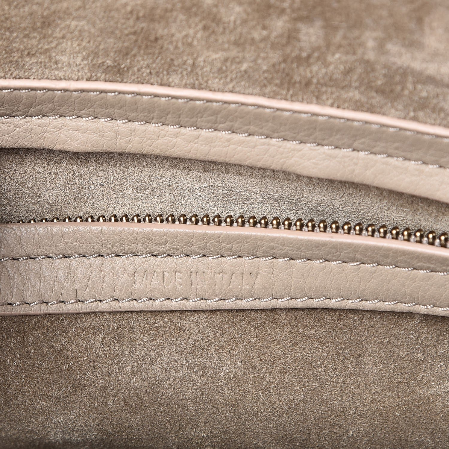 Celine Supple Calfskin Medium Phantom Luggage Beige 6 of 8
