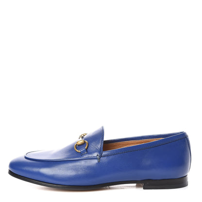Gucci Malaga Kid Womens Jordaan Loafers 36 Electric Blue 1 of 12