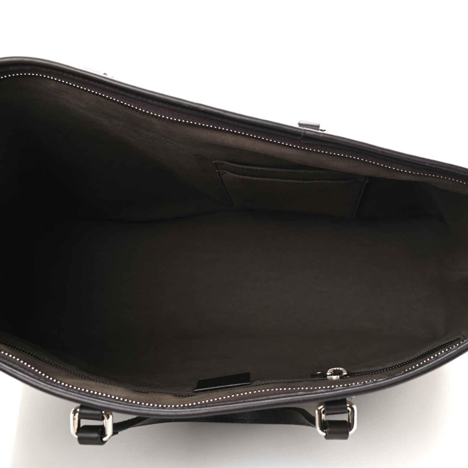 Gucci GG Supreme Monogram Medium Zippered Tote Dark Brown 5 of 10