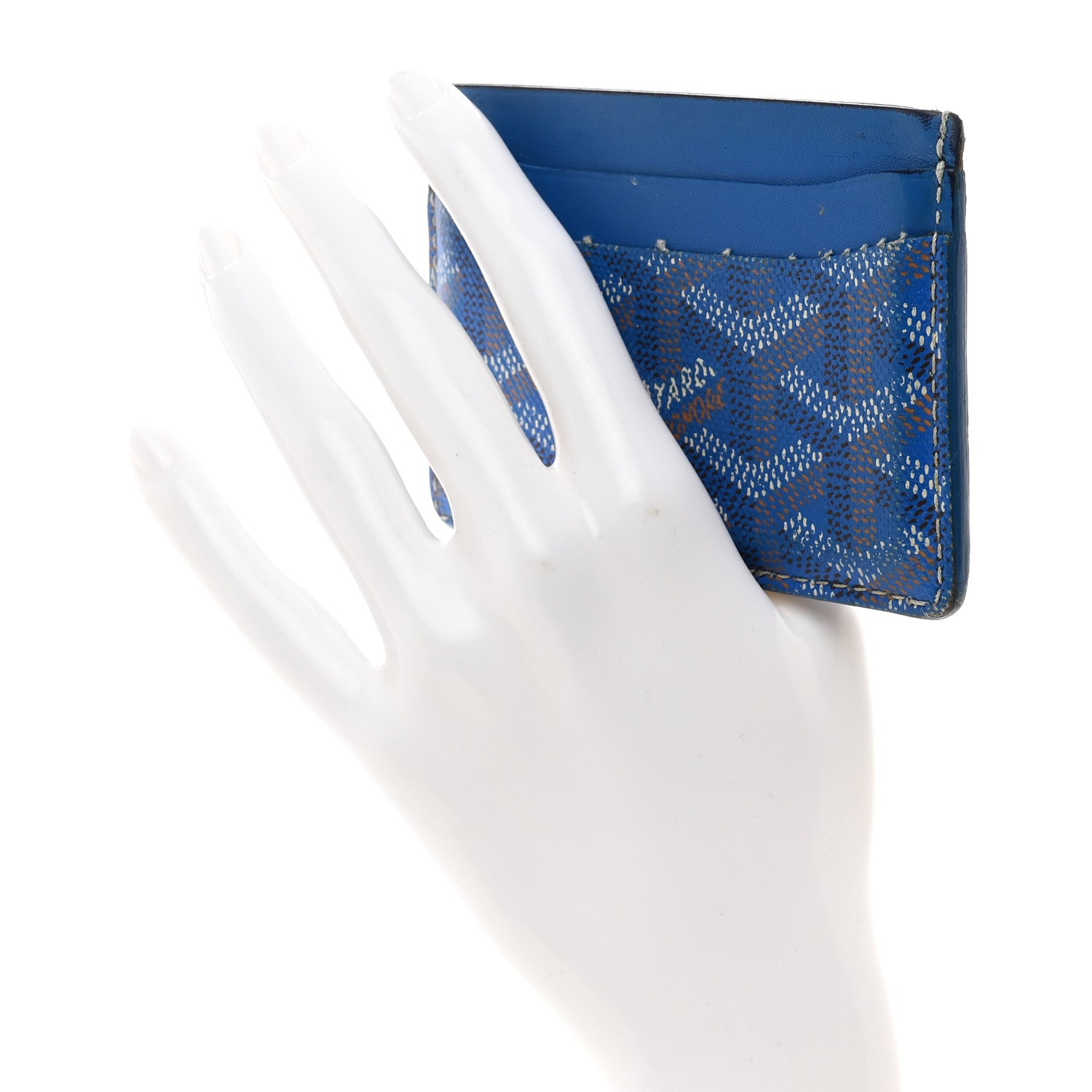 Goyard Goyardine Saint Sulpice Card Holder Sky Blue 2 of 12
