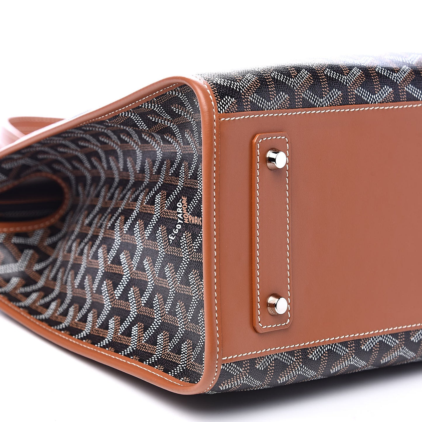 Goyardine Marquises Tote Black Gold