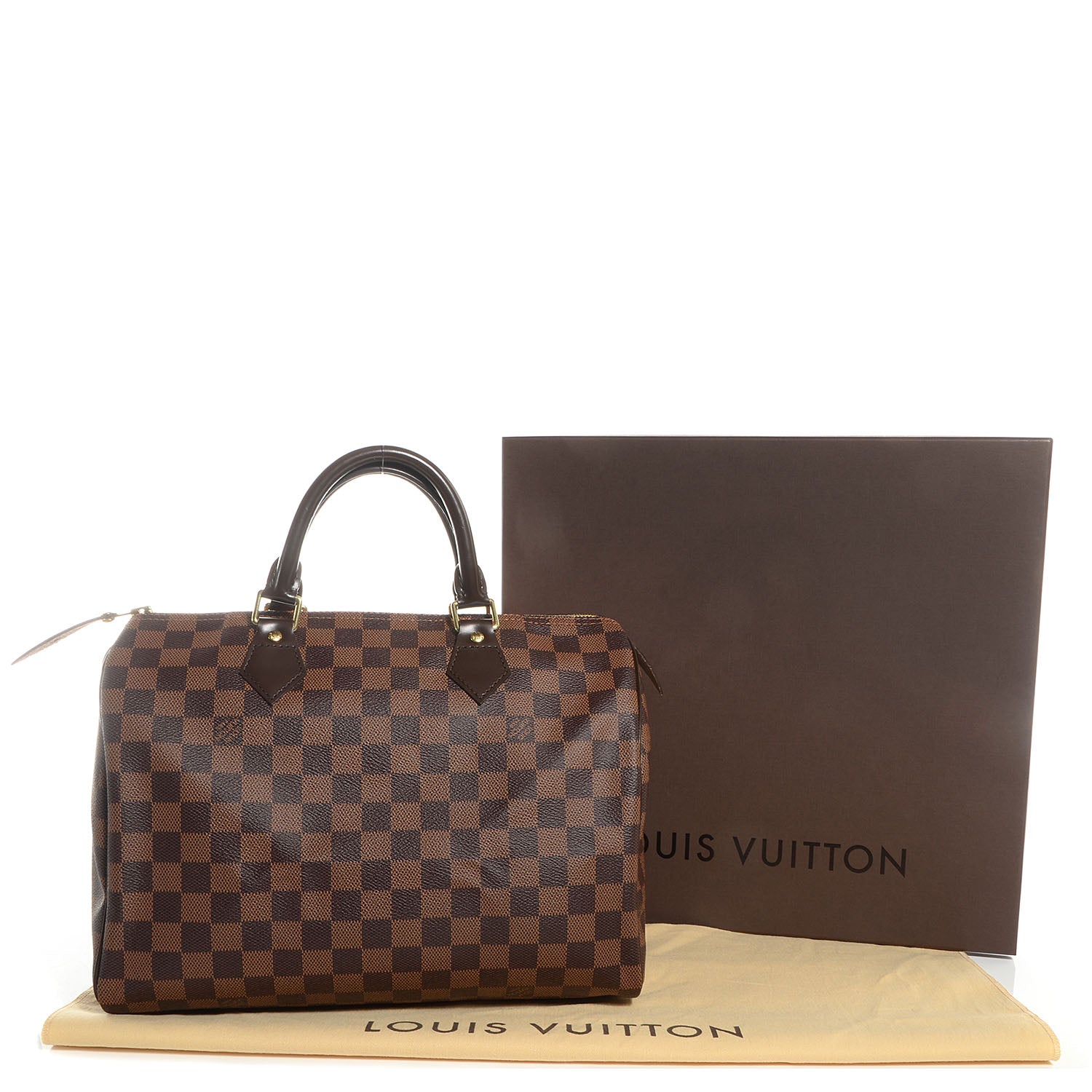 Louis Vuitton Damier Ebene Speedy 30 5 of 9
