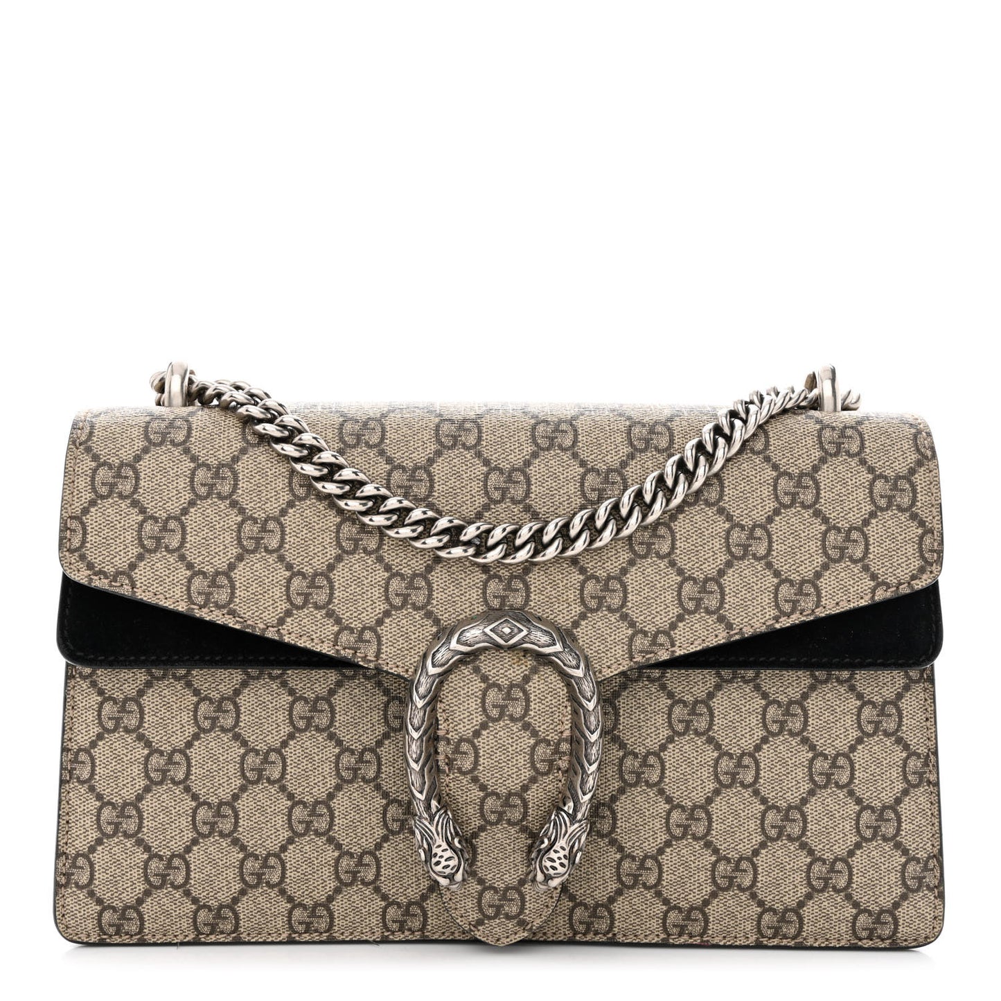 GG Supreme Monogram Small Dionysus Shoulder Bag Black