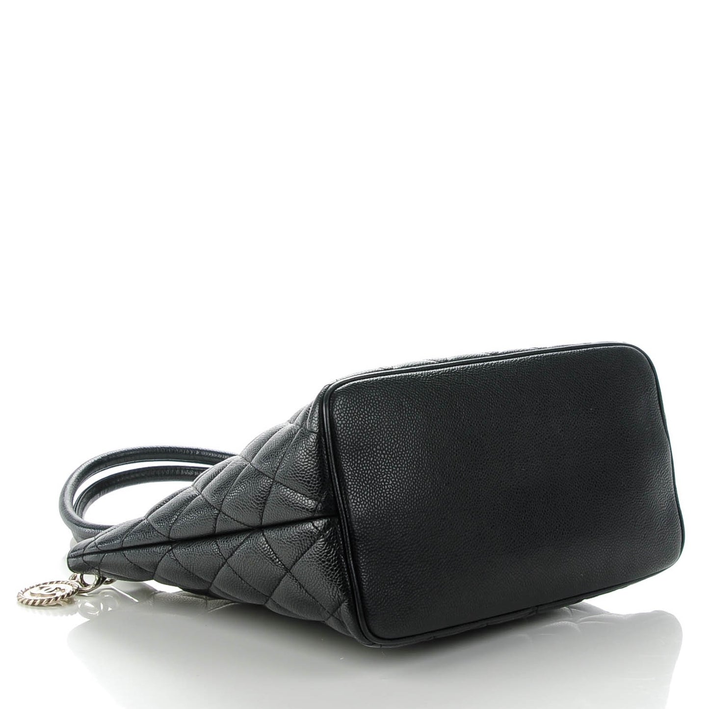 Caviar Quilted Medallion Tote Black