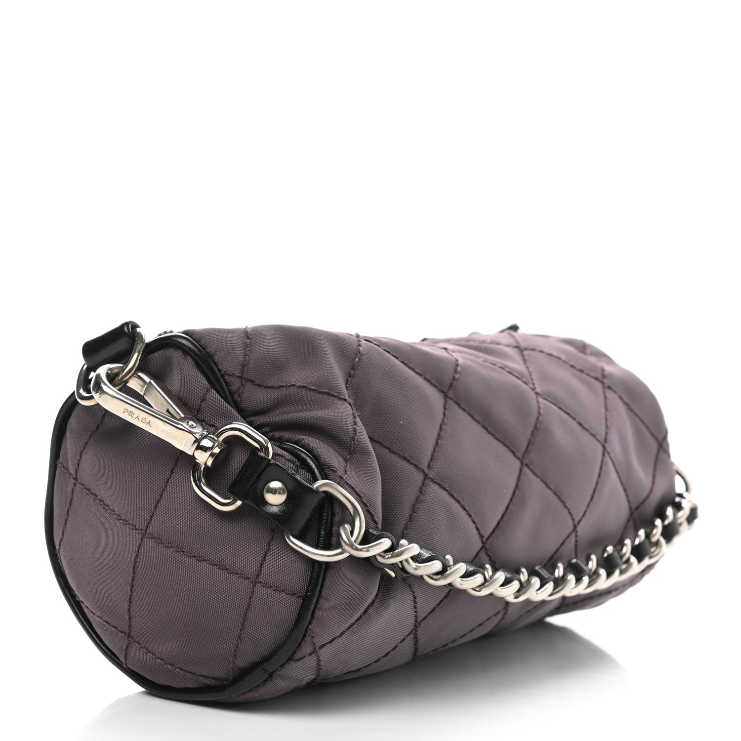 Prada Tessuto Nylon Impunturato Quilted Chain Pochette 3 of 6