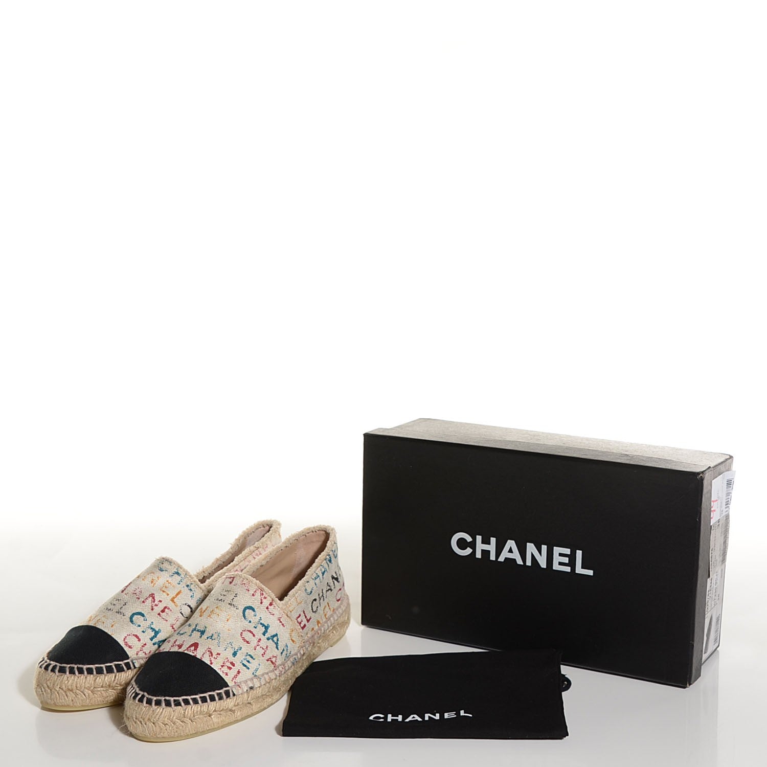 Chanel Toile Monogram Espadrilles 38 Multicolor 6 of 10