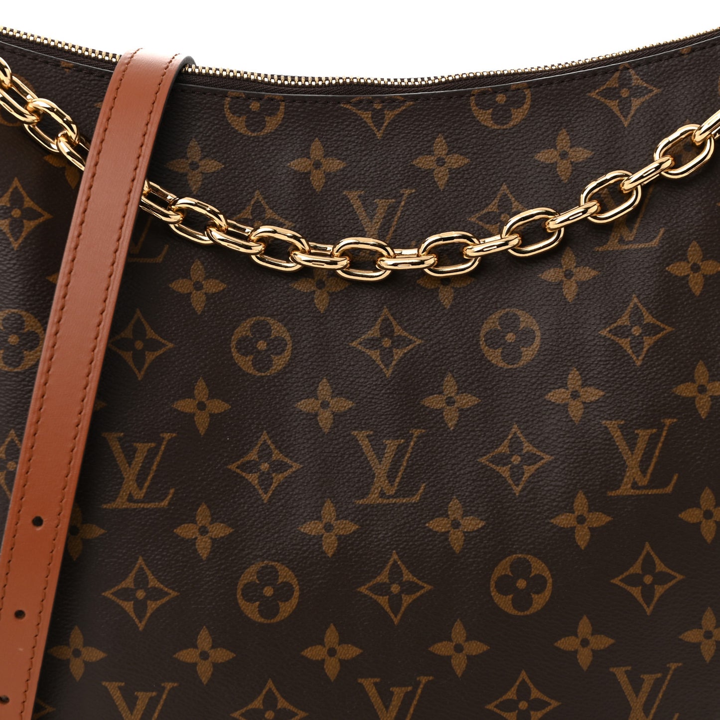 Reverse Monogram Loop Hobo