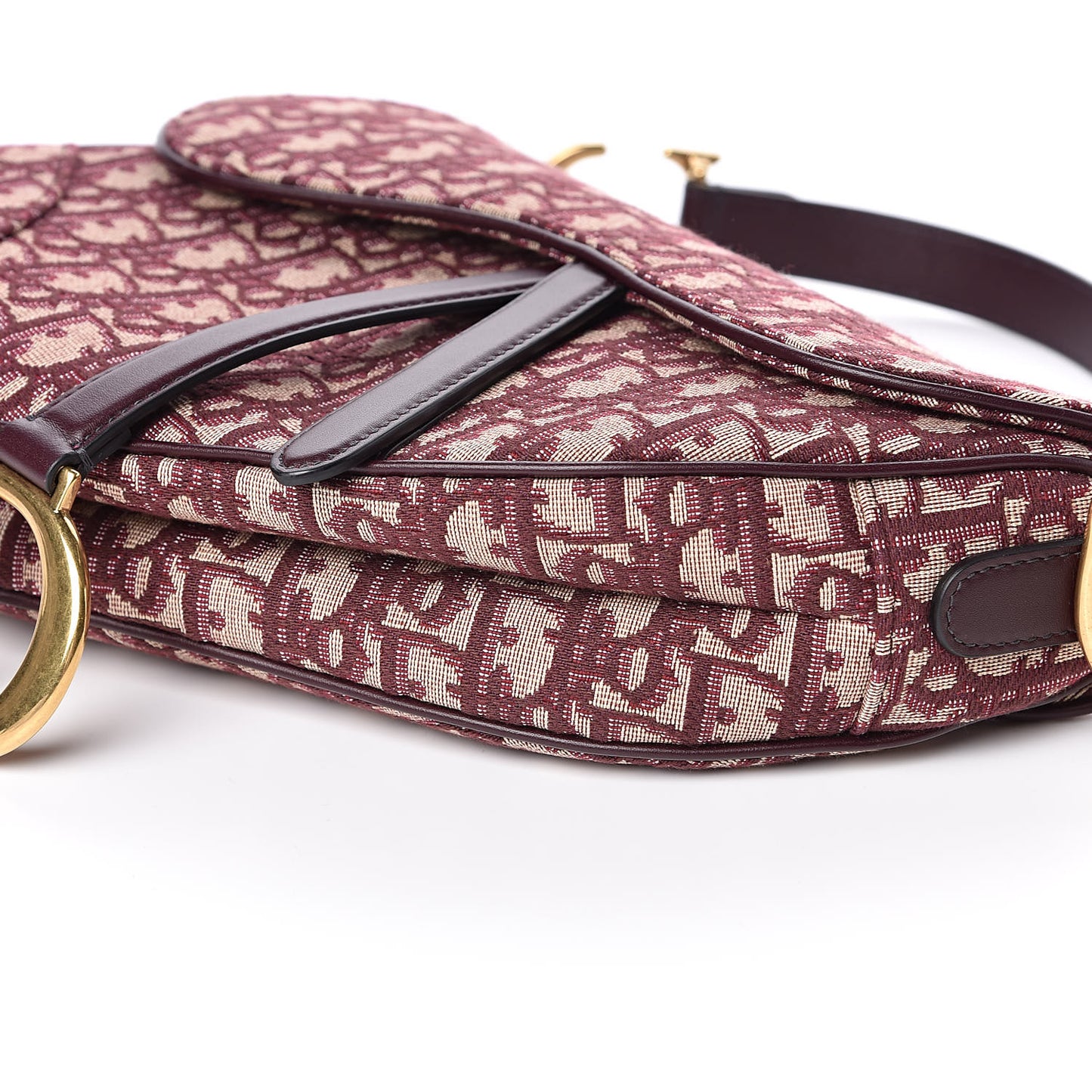 Oblique Saddle Bag Burgundy