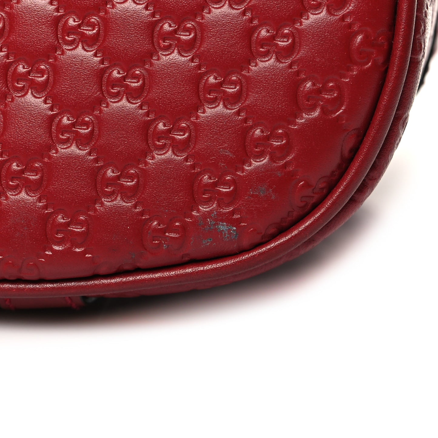Soft Microguccissima Mini Dome Bag Rosso
