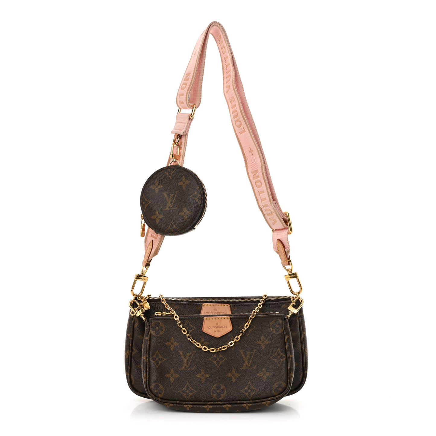 Monogram Multi Pochette Accessories Rose Clair