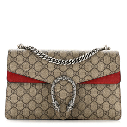 Gucci GG Supreme Monogram Small Dionysus Shoulder Bag Red 1 of 13