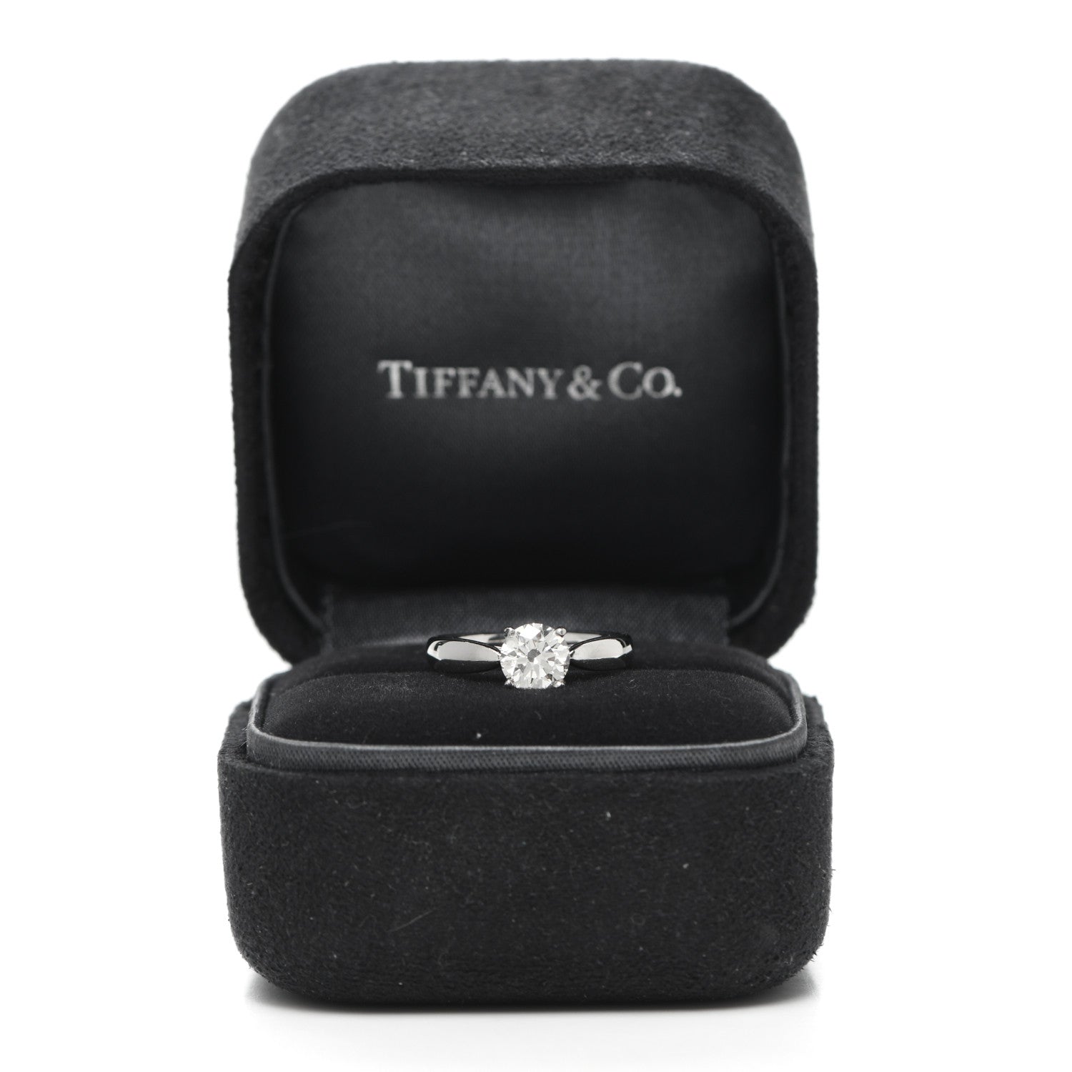 Tiffany Platinum Diamond .69ct Harmony Solitaire Engagement Ring 44 3 7 of 7