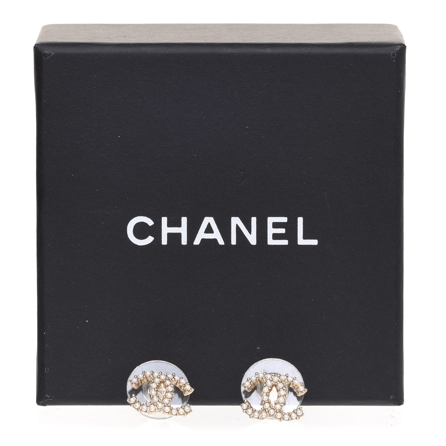 Chanel Pearl CC Earrings Gold 5 of 5