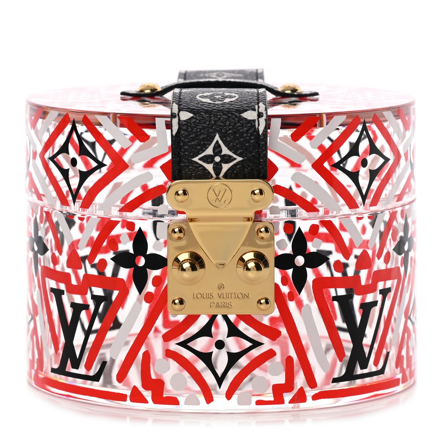 Louis Vuitton Transparent Plexiglass Monogram Giant Crafty Box Scott Rouge 1 of 7