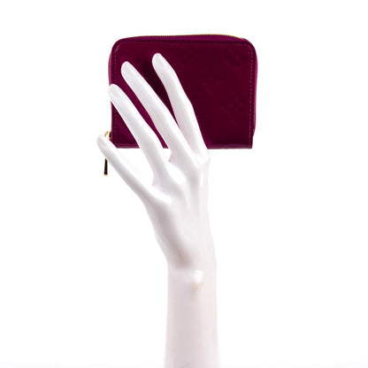 Louis Vuitton Vernis Zippy Coin Purse Magenta 2 of 7