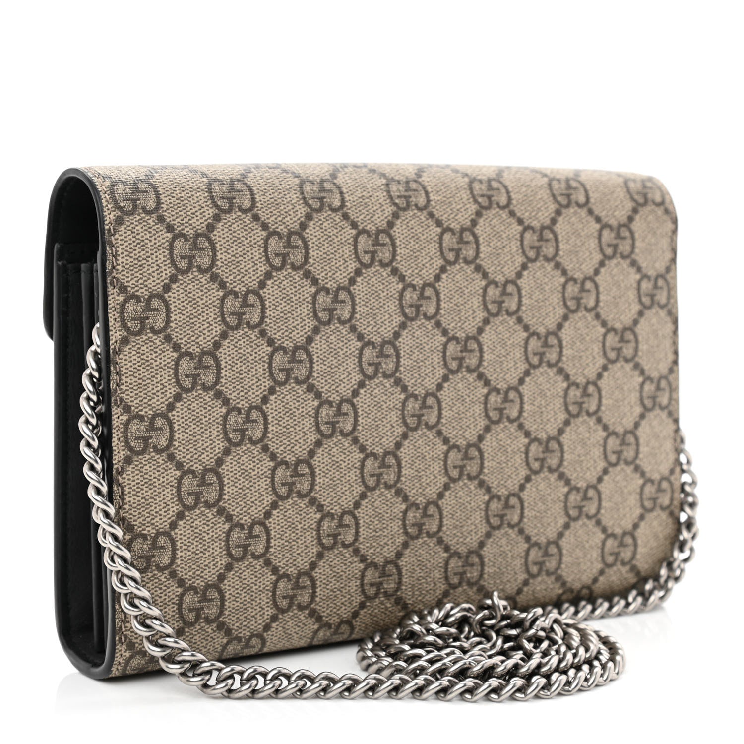Gucci GG Supreme Monogram Mini Dionysus Chain Wallet Beige Taupe 3 of 11